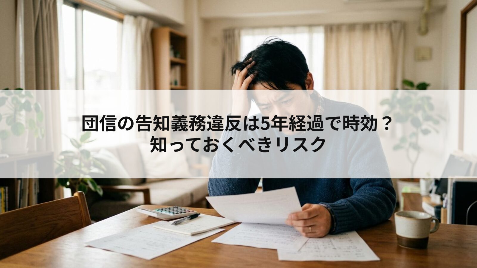 団信の告知義務違反は5年経過で時効?知っておくべきリスク